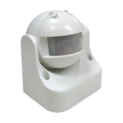 LED ATOMANT Surface Swivel Infrared Motion Detector, with Adjustable Light Sensor, 6 m Range, 180 Detection Angle, for LED