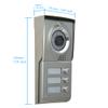 AMOCAM 3 Units Apartment Video Door Phone Intercom Wired System, 7" LCD Monitor,Aluminum Alloy Camera, Support Unlock, Monitoring, Dual Way Talking Video Doorbell Kits, for 3-households view 4