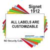 240,000 Signet 1912 Compatible Fluorescent Red General Purpose Labels view 3