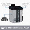 Legend XT520 Quick Release Pouch & Finger Tab Bag (Grey) | Interior Divider for Better Organization & Storage of Release Aids | Attaches to Standard 2" Belt | Quick Drawstring Closure view 2