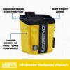 Legend XT520 Quick Release Pouch & Finger Tab Bag (Yellow) | Interior Divider for Better Organization & Storage of Release Aids | Attaches to Standard 2" Belt | Quick Drawstring Closure view 2