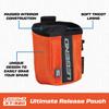 Legend XT520 Quick Release Pouch & Finger Tab Bag (Orange) | Interior Divider for Better Organization & Storage of Release Aids | Attaches to Standard 2" Belt | Quick Drawstring Closure view 2