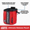 LEGEND XT520 Quick Release Pouch & Finger Tab Bag (Red) | Interior Divider for Better Organization & Storage of Release Aids | Attaches to Standard 2" Belt | Quick Drawstring Closure view 3