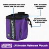 LEGEND XT520 Quick Release Pouch & Finger Tab Bag (Purple) | Interior Divider for Better Organization & Storage of Release Aids | Attaches to Standard 2" Belt | Quick Drawstring Closure view 3
