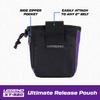 LEGEND XT520 Quick Release Pouch & Finger Tab Bag (Purple) | Interior Divider for Better Organization & Storage of Release Aids | Attaches to Standard 2" Belt | Quick Drawstring Closure view 4