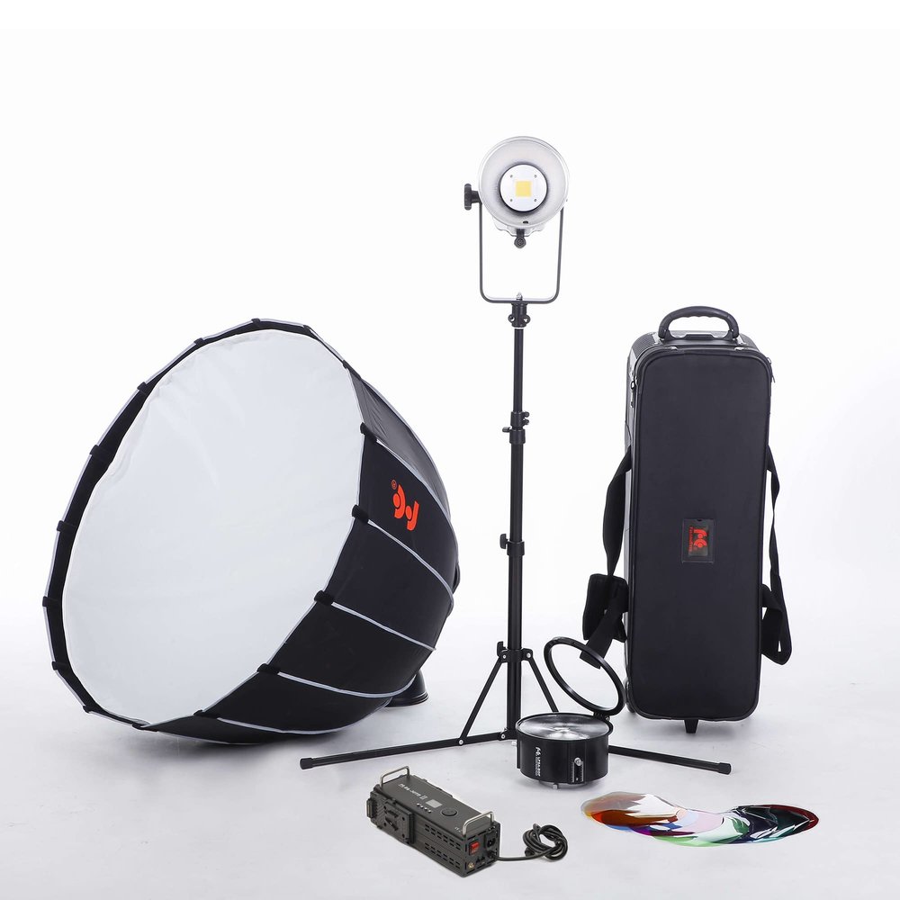 Falcon Eyes BL-30TD II Kit 300W Bowens Mount Studio Continuous LED Bi-Color 3000K-8000K with LMC Light Stand,PSB-9 Soft Box