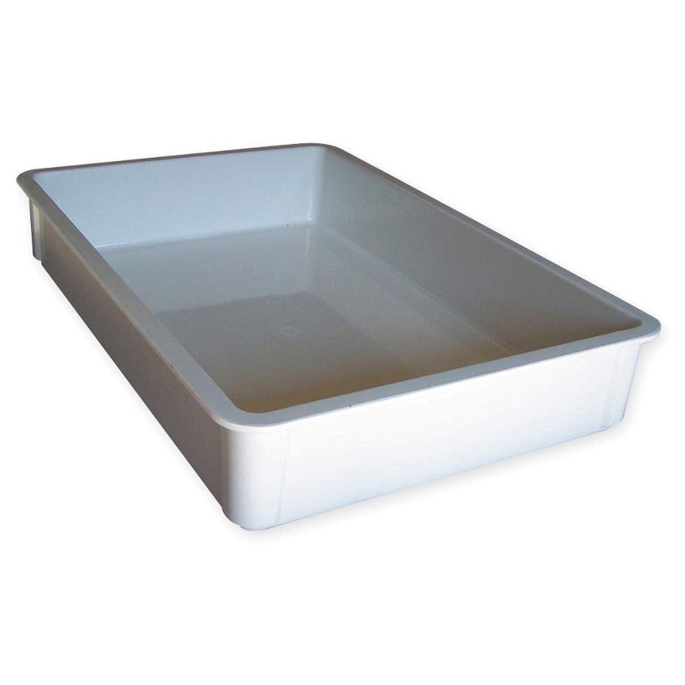 Stacking Container, Hd, L 25 3/4, White