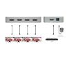 XtremPro 61083/61084 Slim 1x2 Port, 1 Input 2 Output HDMI 2.0 Aluminium 4K 2K 60Hz HDR, HDCP 2.2 Splitter - Silver (61084) (1 x 4) view 2