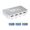 XtremPro 61083/61084 Slim 1x2 Port, 1 Input 2 Output HDMI 2.0 Aluminium 4K 2K 60Hz HDR, HDCP 2.2 Splitter - Silver (61084) (1 x 4) view 3