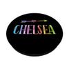 Chelsea Gift Black Pastel Watercolor Heart Arrow Chelsea PopSockets Grip and Stand for Phones and Tablets view 2