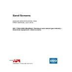 API SPEC 19SS Sand Screens, First Edition (2018)