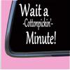 Wait a Cotton Pickin Minute TP175 Vinyl 6" Decal Sticker Southern Baby on Board mom Motherhood view 2