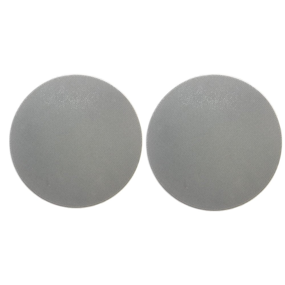 TIC MC6066 6.5'' Ceiling DVC(Dual Voice Coil) Speakers W/Magnetic Grill(Pair) Perfect for Damp and Humid Indoor/Outdoor Placement - Bath, Kitchen, Covered Porches. 6.5inch 8 / Pair (Magnetic Grill)