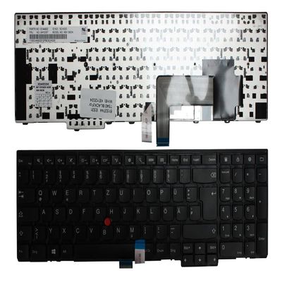 Power4Laptops German Layout Black Replacement Laptop Keyboard Compatible with Lenovo Thinkpad Edge E531-001