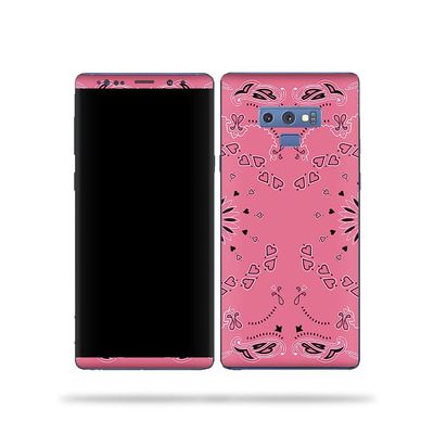 MightySkins Skin Compatible with Samsung Galaxy Note 9 - Pink Bandana | Protective, Durable, and Unique Vinyl Decal wrap Cover | Easy to Apply, Remove, and Change Styles | Made in The USA