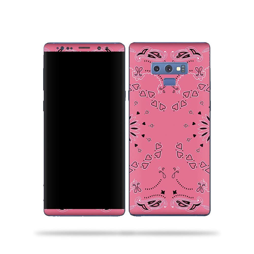 MightySkins Skin Compatible with Samsung Galaxy Note 9 - Pink Bandana | Protective, Durable, and Unique Vinyl Decal wrap Cover | Easy to Apply, Remove, and Change Styles | Made in The USA