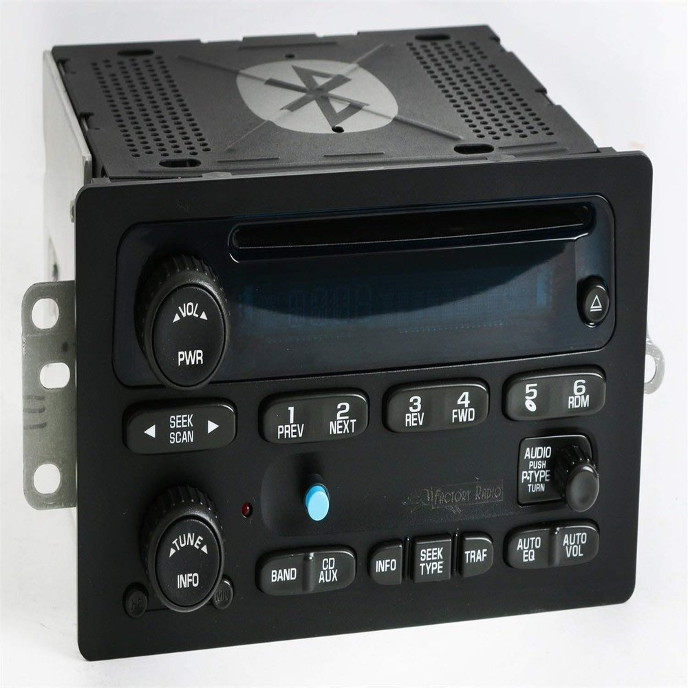 Chevy GMC 2005-09 Truck AMFM CD Player Radio Upgraded w Bluetooth Music 15850275 (Renewed)