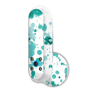 MightySkins Skin Compatible with Amazon Echo Look - Teal Splatter | Protective, Durable, and Unique Vinyl Decal Wrap Cover | Easy to Apply, Remove, and Change Styles | Made in The USA