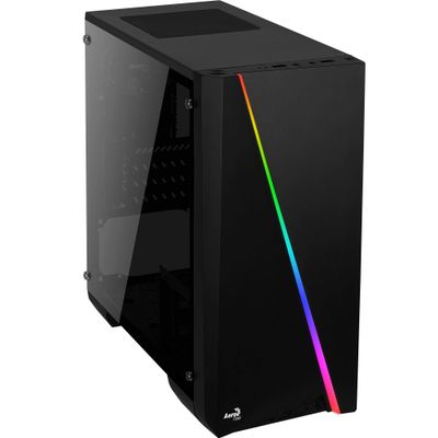 Aerocoo Micro ATX PC Case Black Black