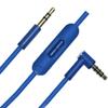Aquelo Replacement Audio Cable Cord with Inline Mic and Volume Control Compatible with Beats by Dr Dre Headphones Solo/Studio/Pro/Detox/Wireless/Mixr/Executive/Pill, Blue view 1