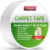 YYXLIFE Rug Tape Double Sided Carpet Tape Heavy Duty, 2 Inch x 30 Yards, Carpet Adhesive Removable Multi-Purpose Tape Cloth for Area Rugs, Outdoor Rugs, Carpets, Tape Carpet Adhesive, White view 1