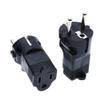 Toptekits Euro US Plug Adapter,USA NEMA 5-15R Receptacle to European EU Schuko CEE 7 Power Converter, US EU Plug Adaptor, European USA Plug Adapter Electrical Adapters,1-Pack (5-15R to Schuko) view 4