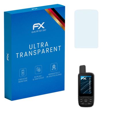 atFoliX Screen Protection Film compatible with Garmin GPSMap 66s Screen Protector, ultra-clear FX Protective Film (3X)