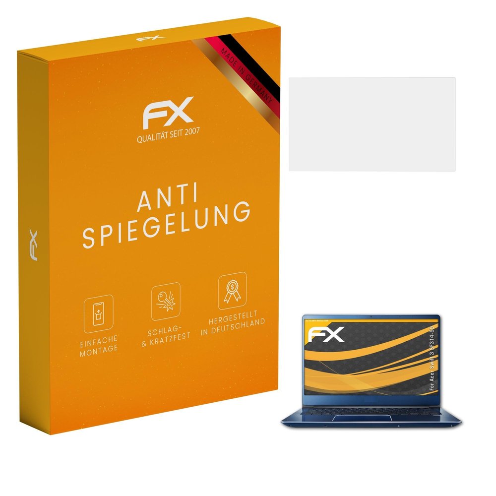 atFoliX Screen Protector compatible with Acer Swift 3 SF314-55 Screen Protection Film, anti-reflective and shock-absorbing FX Protector Film (2X)