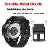 NotoCity Compatible Fenix 5S/6S/7S/8 43mm Watch Band - Quickfit Soft Silicone Replacement Strap (Black Buckle - 2pcs) view 4