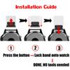NotoCity Compatible Fenix 5S/6S/7S/8 43mm Watch Band - Quickfit Soft Silicone Replacement Strap (Silver Buckle - 2pcs) view 4