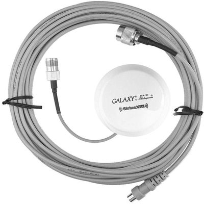 Shakespeare SR-50B Satellite Radio Antenna Kit; Includes: SRA-50 Antenna with 6" Cable and TNC Female Connector, 25' Coax Cable with TNC Male, SMB Connectors and Mounting Parts