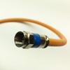 PHAT SATELLITE INTL - 3GHz Direct Burial RG6 Coaxial Cable, 3X Shields Coax, Gel Protected Braids, AT&T DIRECTV Approved Compression Connectors, Satellite Approved, Made in USA (195 feet, Orange) view 1