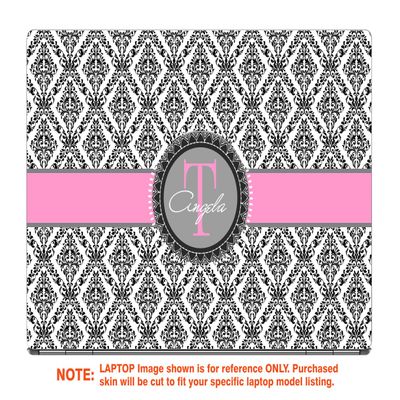 Decalrus - Protective Decal for The HP Envy X360 13M-AG0001DX (13.3" Screen) Laptop with Customized Monogram HPenvy13M_AG0001dx-Monogram25