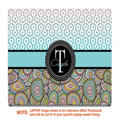 Decalrus - Protective Decal for The Lenovo Legion Y530 (15.6" Screen) Laptop with Customized Monogram LElegionY530-Monogram35