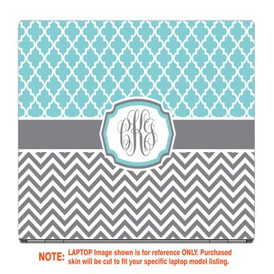 Decalrus - Protective Decal for The HP Envy 17M-BW0013DX (17.3" Screen) Laptop with Customized Monogram HPenvy17m_bw0013dx-Monogram2