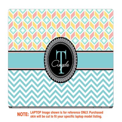 Decalrus - Protective Decal for The Lenovo Legion Y530 (15.6" Screen) Laptop with Customized Monogram LElegionY530-Monogram21