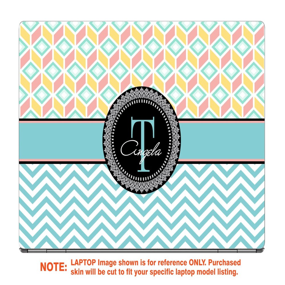 Decalrus - Protective Decal for The Lenovo Legion Y530 (15.6" Screen) Laptop with Customized Monogram LElegionY530-Monogram21