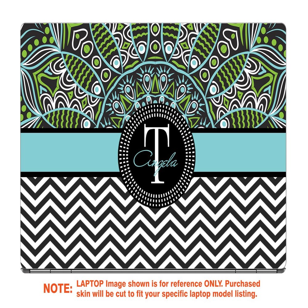 Decalrus - Protective Decal for The HP Envy X360 15M-CN0011DX (15.6" Screen) Laptop with Customized Monogram HPenvyX360_15M-Monogram33