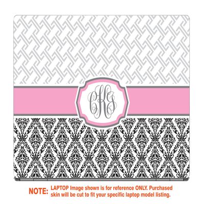 Decalrus - Protective Decal for The HP Envy X360 15M-CN0011DX (15.6" Screen) Laptop with Customized Monogram HPenvyX360_15M-Monogram11