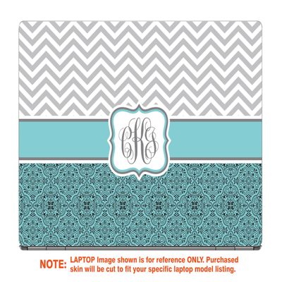 Decalrus - Protective Decal for The HP Envy X360 15M-CN0011DX (15.6" Screen) Laptop with Customized Monogram HPenvyX360_15M-Monogram13