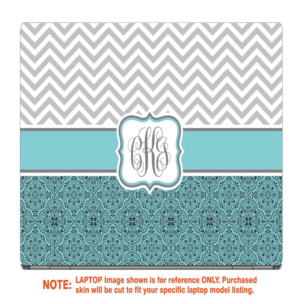 Decalrus - Protective Decal for The HP Envy X360 15M-CN0011DX (15.6" Screen) Laptop with Customized Monogram HPenvyX360_15M-Monogram13