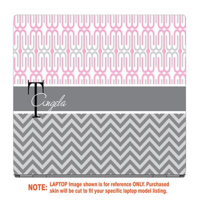 Decalrus - Protective Decal for The HP Envy X360 13M-AG0001DX (13.3" Screen) Laptop with Customized Monogram HPenvy13M_AG0001dx-Monogram20