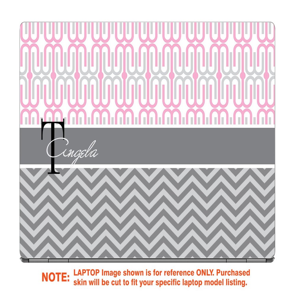 Decalrus - Protective Decal for The HP Envy X360 13M-AG0001DX (13.3" Screen) Laptop with Customized Monogram HPenvy13M_AG0001dx-Monogram20