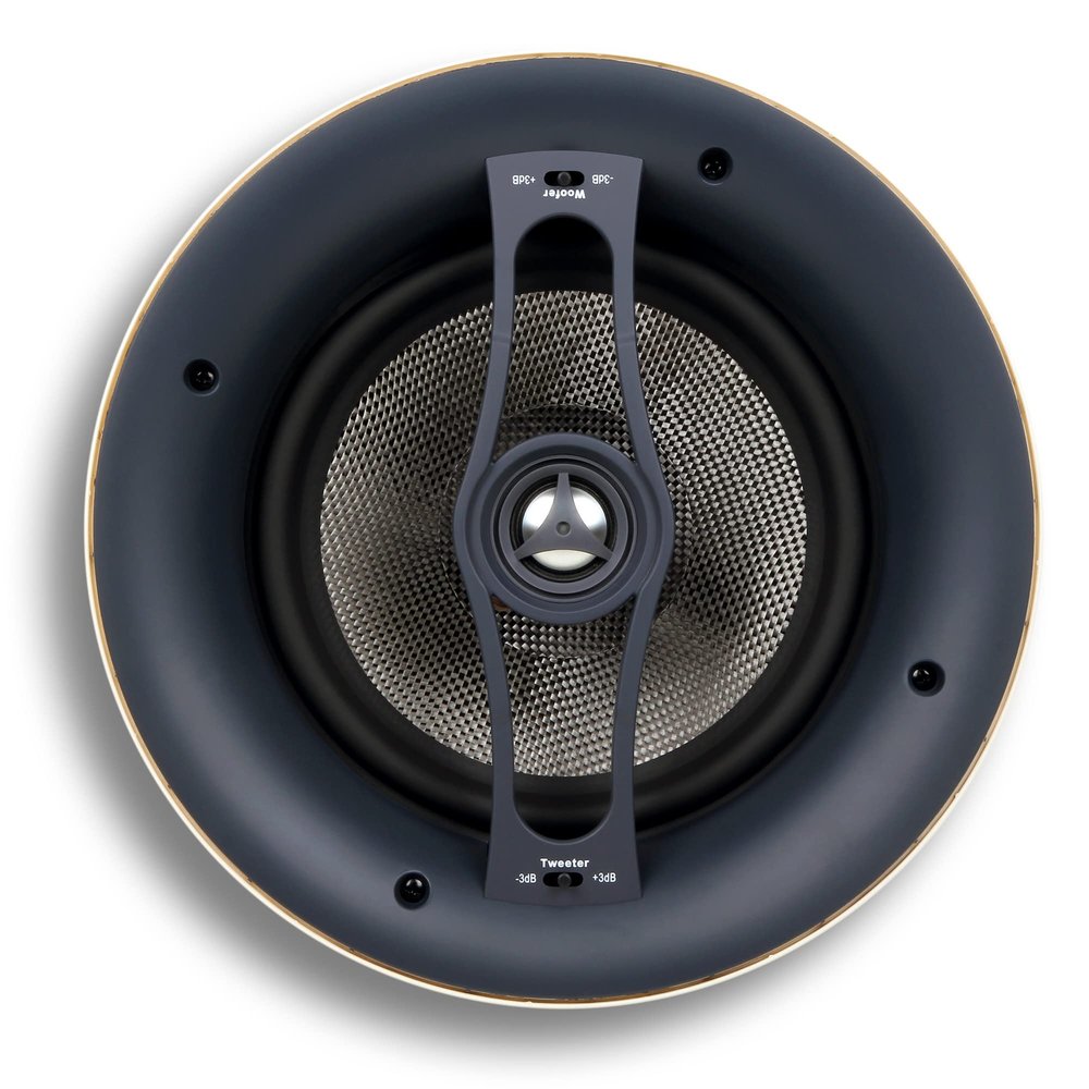 Micca Reference Series R-8C 8-Inch Rimless In-Ceiling Speaker (Each, White) (Renewed)