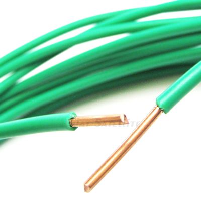 Green Ground Cable, 10 GA Wire (10 Gauge, 10AWG), Solid Copper Core, UL Listed, Satellite Antenna Cable (200ft, Green)
