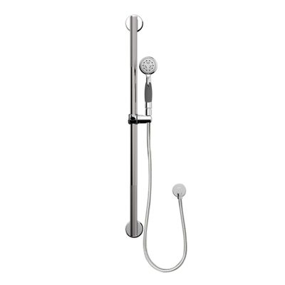 Belanger B90-631 1.25 In. Dia x 36 In. Grab Bar with ADA Hand Shower Slider and 5 Function Hand Shower, Polish Chrome