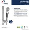 Belanger B90-631 1.25 In. Dia x 36 In. Grab Bar with ADA Hand Shower Slider and 5 Function Hand Shower, Polish Chrome view 4