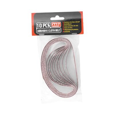 M7 80 Grit Sandpaper Belts 10-Pack Replacement M7 Air Belt Sanders (QB-91108)