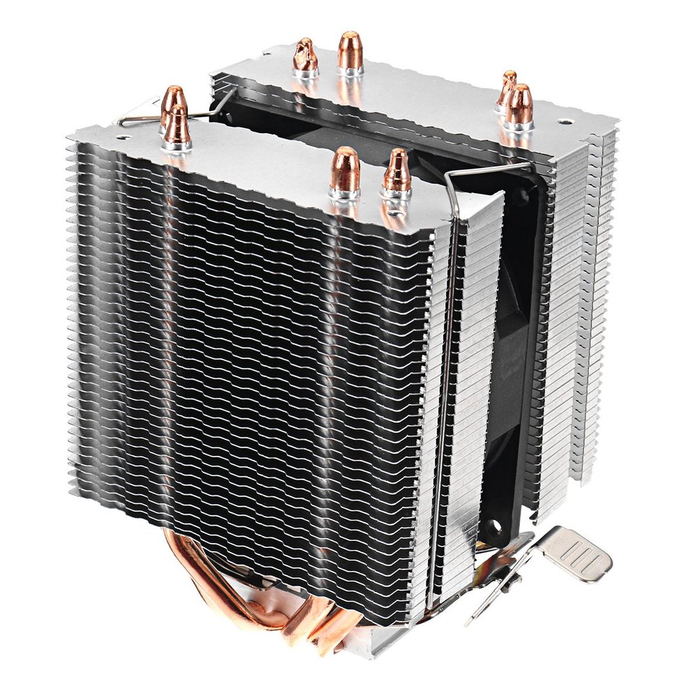 Ochoos DC 12V 3Pin 4Pin 2200RPM CPU Cooling Fan Cooler Heat Sink for Intel AMD