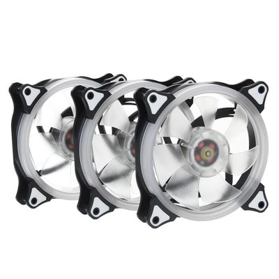 Ochoos 3PCS DC 12V RGB LED Adjustable Cooling Fan with Remote Controller for PC Cooling